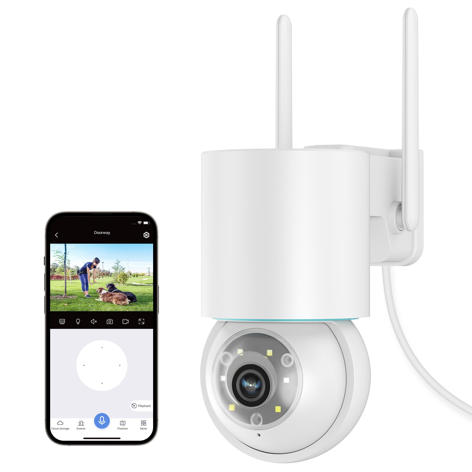 2K Security Camera Wireless Outdoor